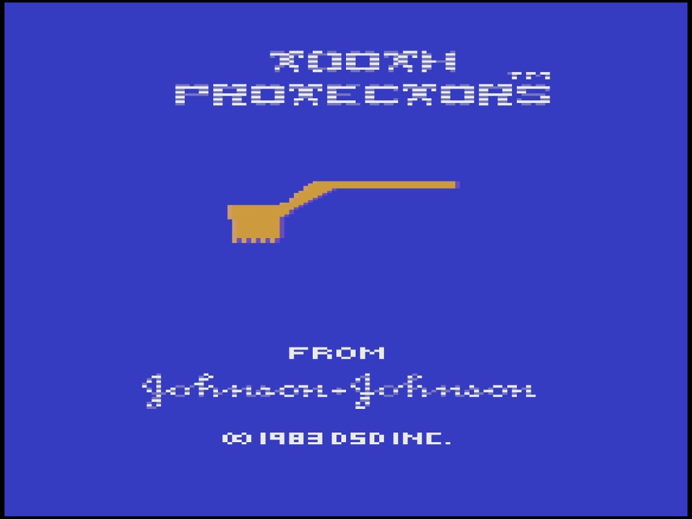 Title Screen of Tooth Protectors for Atari 2600